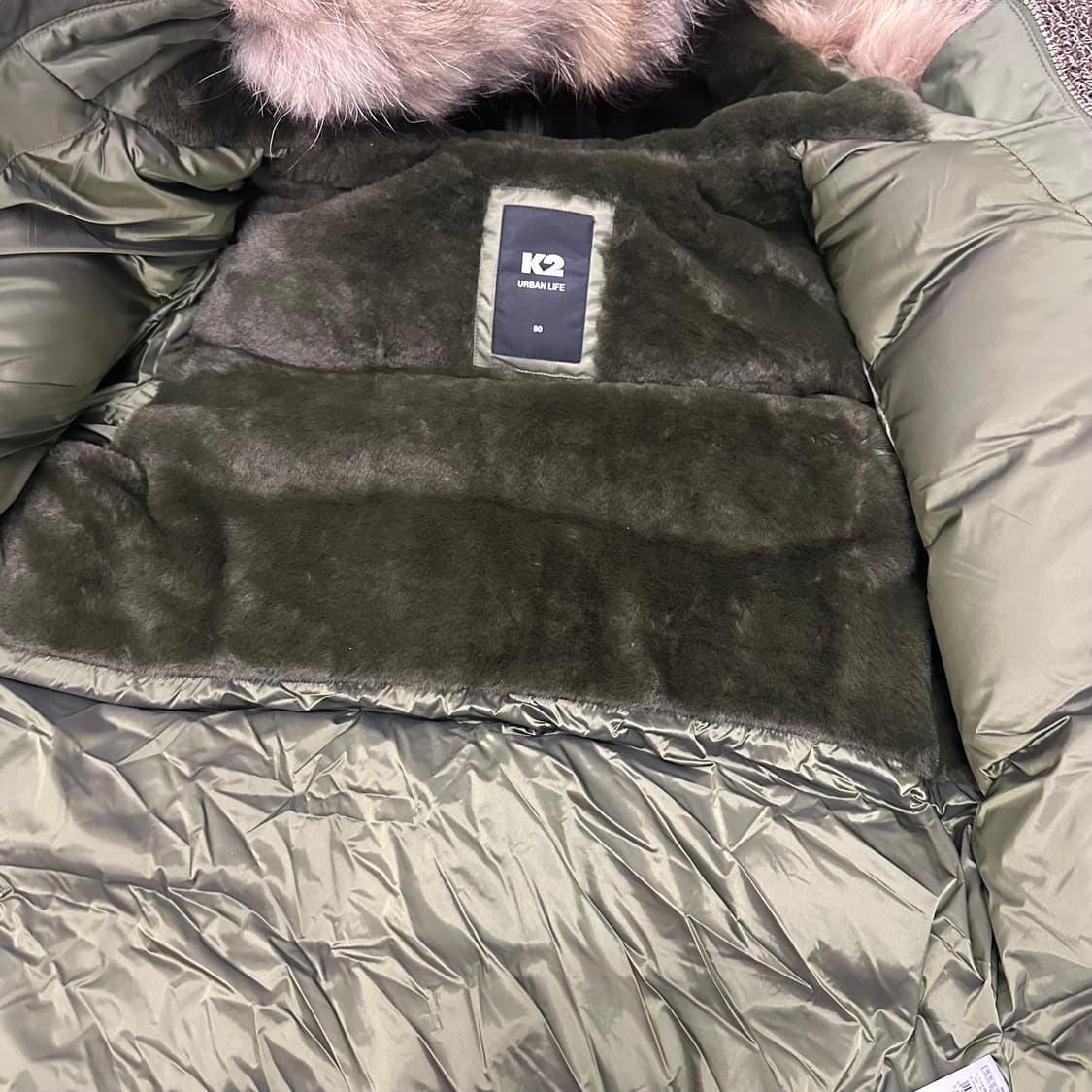 K2 케이투 고스트 브라보 구스다운 여성 롱패딩 카키 90(S) 상품이미지7