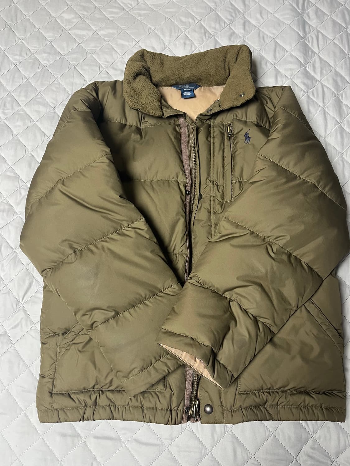 폴로 카키 브라운 패딩 상품이미지4