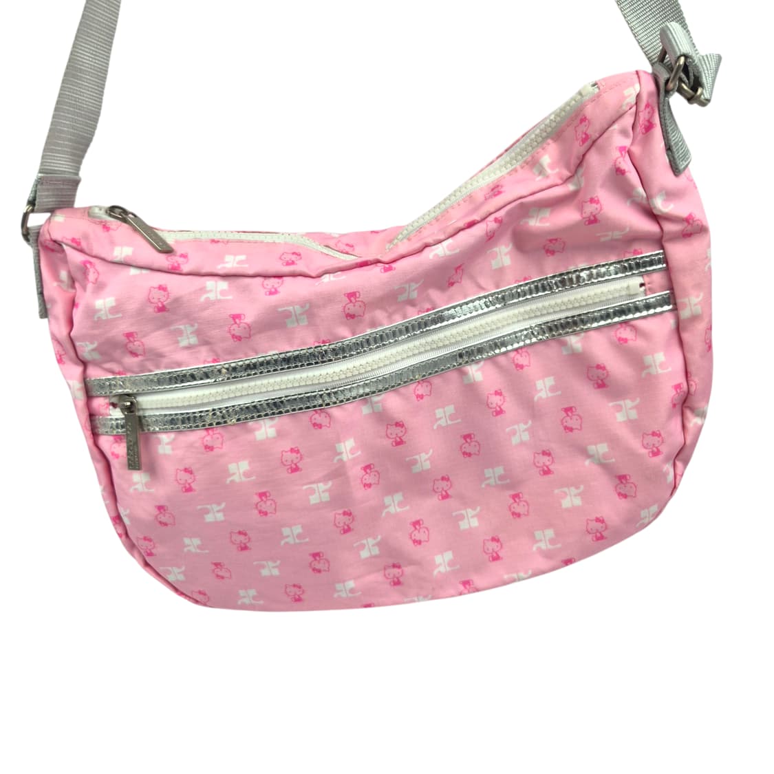 09s 꾸레쥬 x 키티 핑크 나일론 리본 2way백 상품이미지1