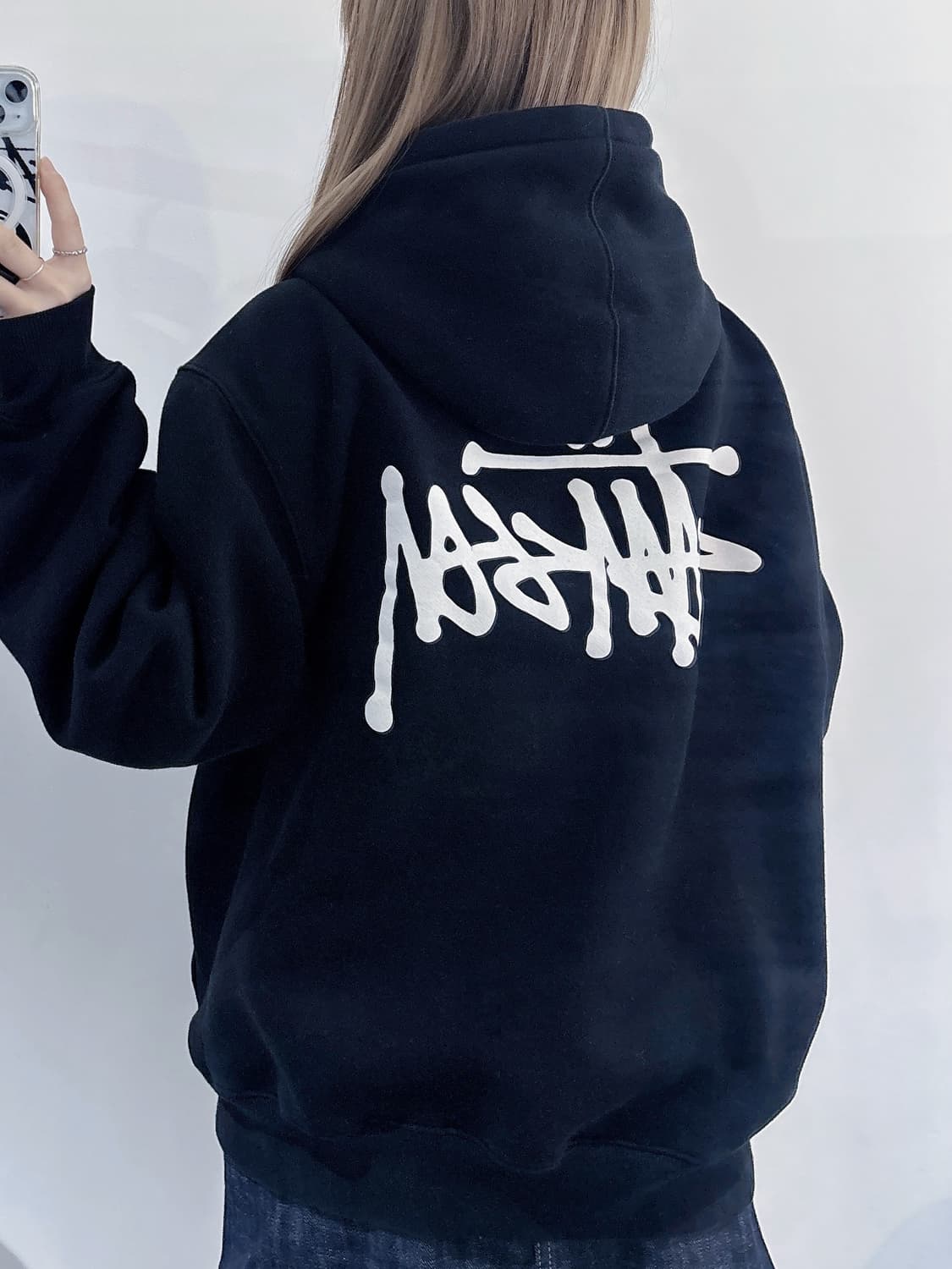 스투시 빅로고 베이직 후드 상품이미지3