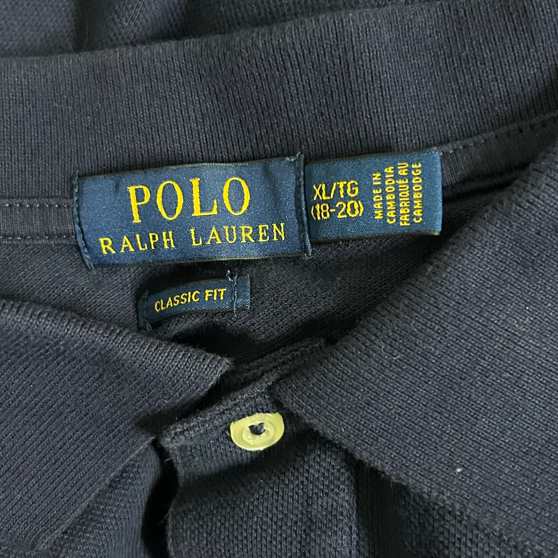 폴로 랄프로렌 빅포니 치프키프 넘버 로고 반팔 카라 티셔츠 네이비 상품이미지7