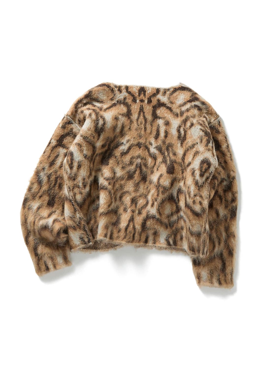 [F]퍼버즈 25fw Wide Slit 가디건/브라운 레오파드 상품이미지5