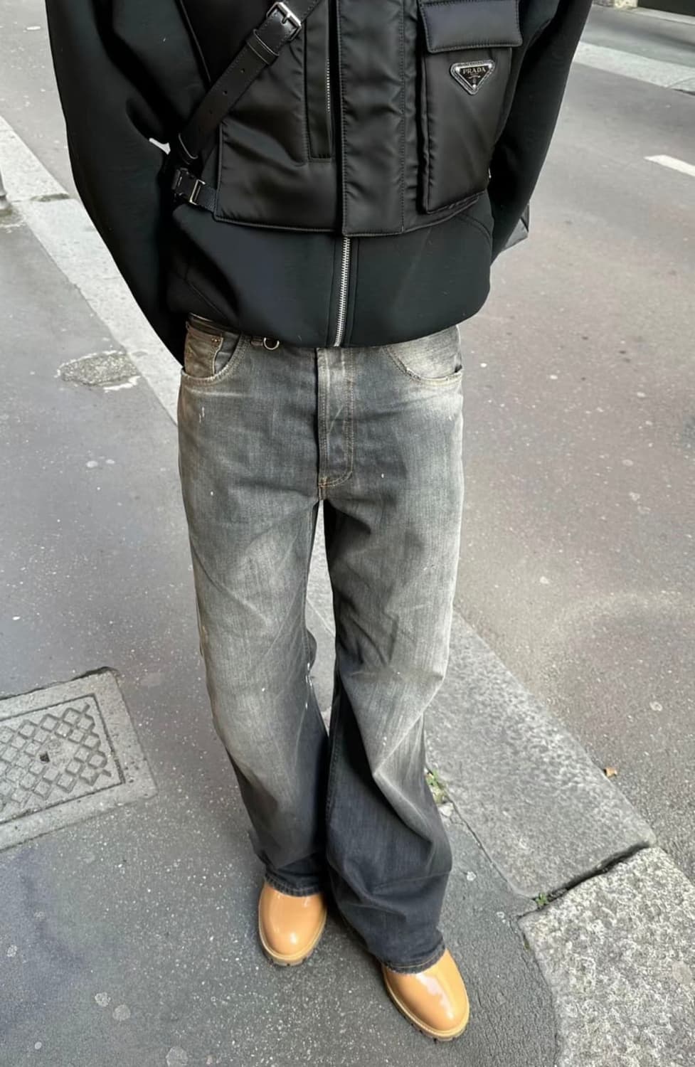 아크네 스튜디오 2021m 루즈핏 데님 트라팔가 블랙 (31-32) 상품이미지2