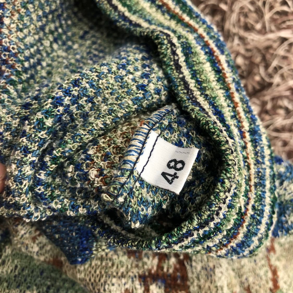 미쏘니 코튼 멀티컬러 패턴 가디건 상품이미지5