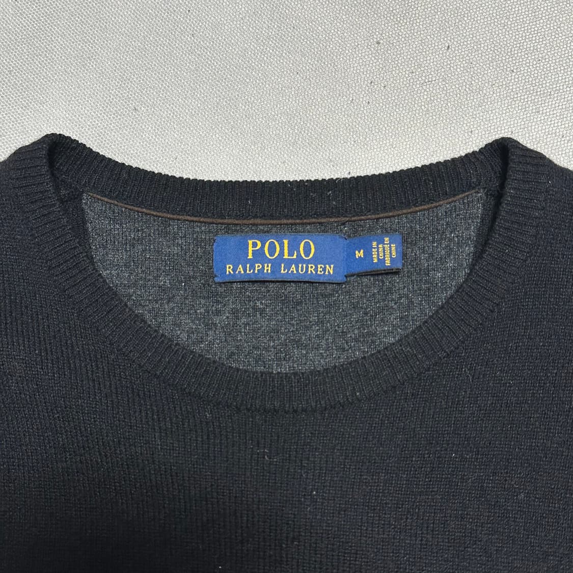 M 폴로랄프로렌 블랙 울 니트 상품이미지4