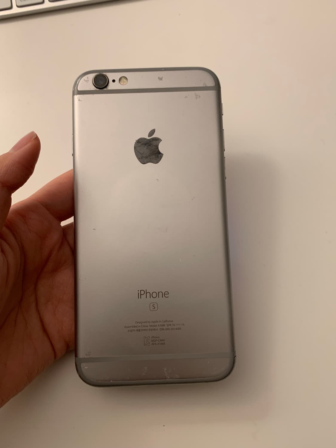 아이폰 6s 128g 스페이스그레이 배터리 효율100% 판매해요 상품이미지1