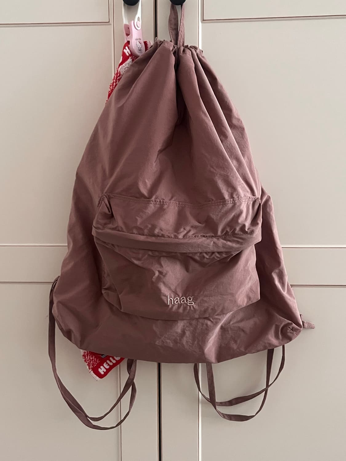 헤이그 스트링 백팩 핑크 상품이미지2