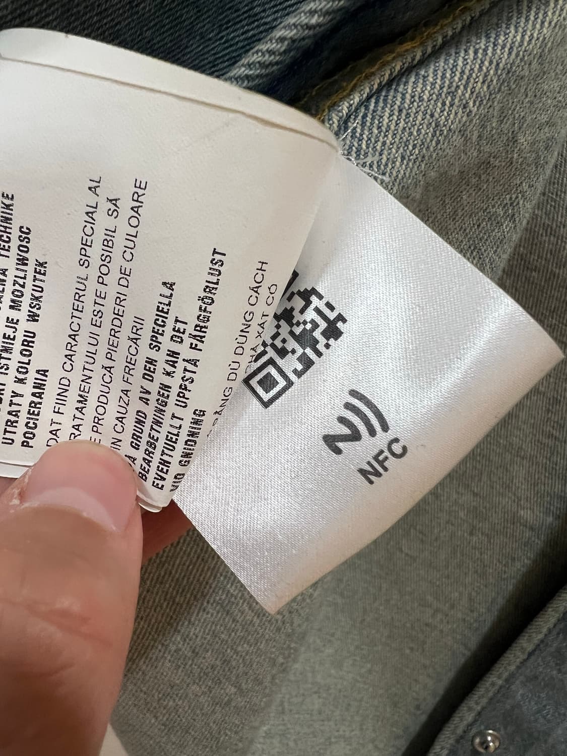 23fw 프라다 데님청자켓 40 (새상품급) 상품이미지6