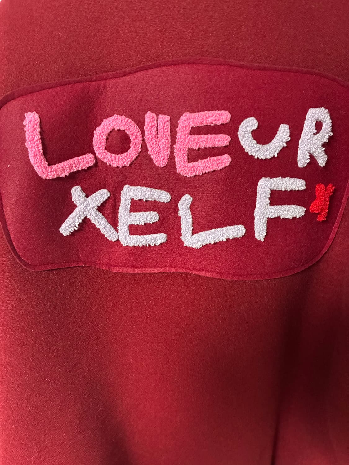 수아트 바시티 자켓 레드 M 사이즈 팔아용 상품이미지10