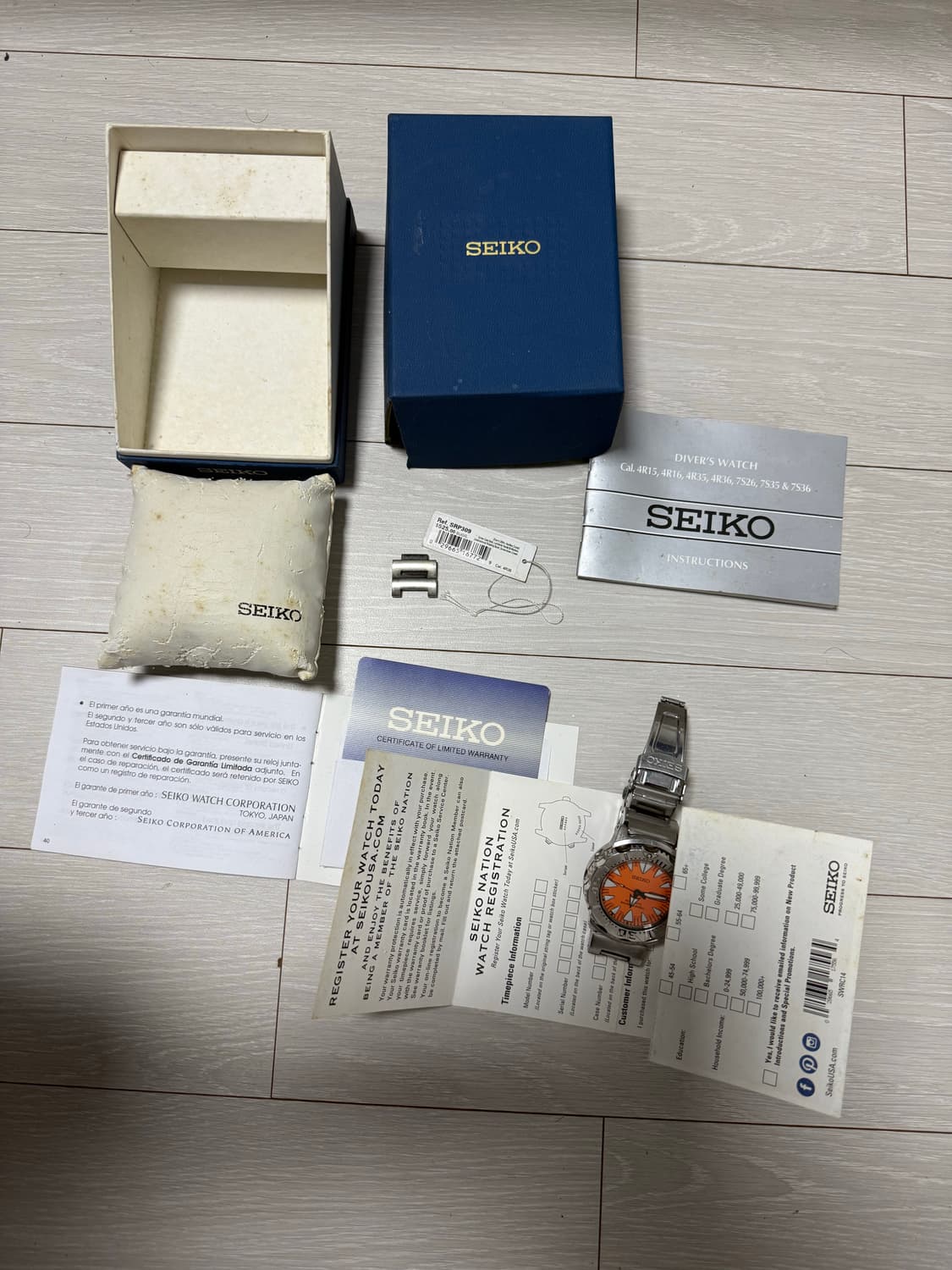 세이코 오렌지몬스터 srp309 상품이미지1