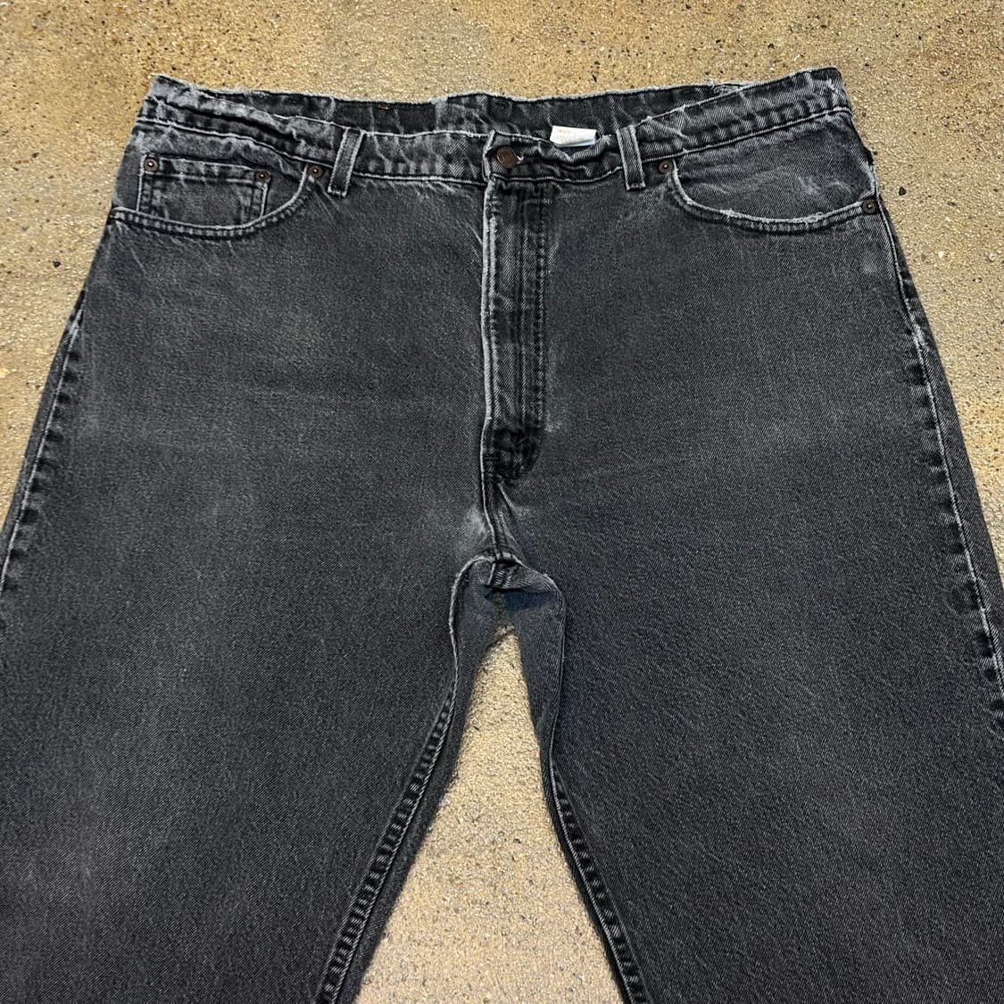 90s Made in USA 빈티지 리바이스 빅사이즈 흑청 블랙진  상품이미지2