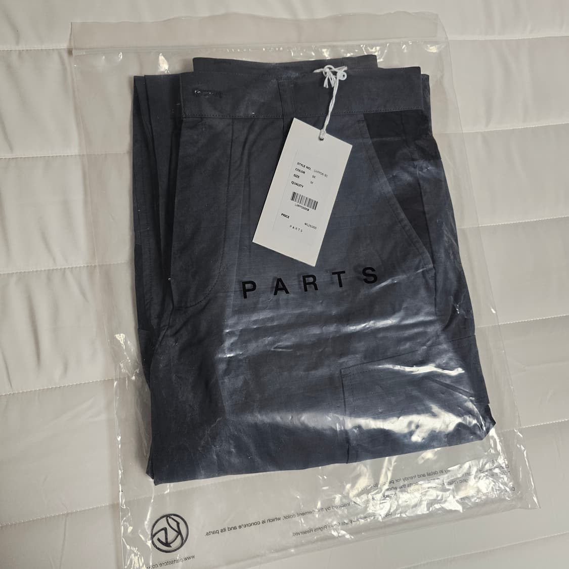 M 31 32 새제품) 파츠 parts 트랙팬츠 카고 바지 다크그레이 상품이미지4