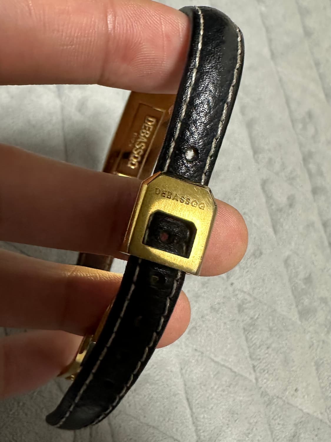 드바스크 앱송 유광골드 블랙레더 상품이미지4