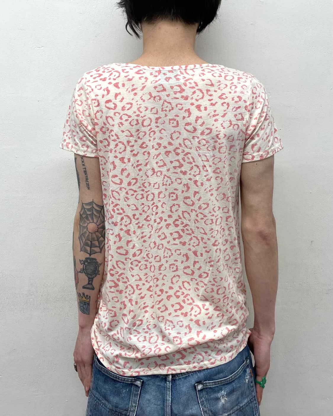 Pink Leopard Shirring T-Shirt  상품이미지2