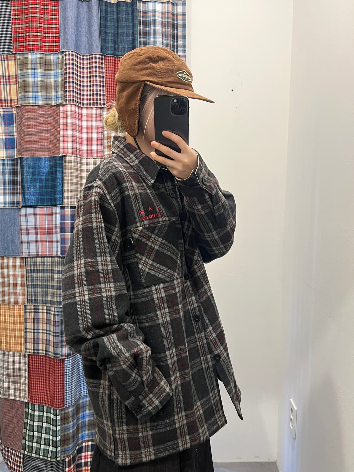 IAB studio 체크 퀄팅 자켓 상품이미지3
