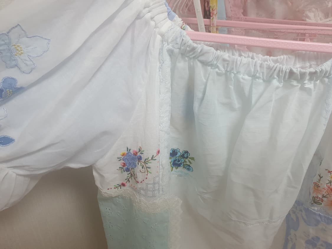 엔느 빈티지 패치워크 블라우스 상품이미지6