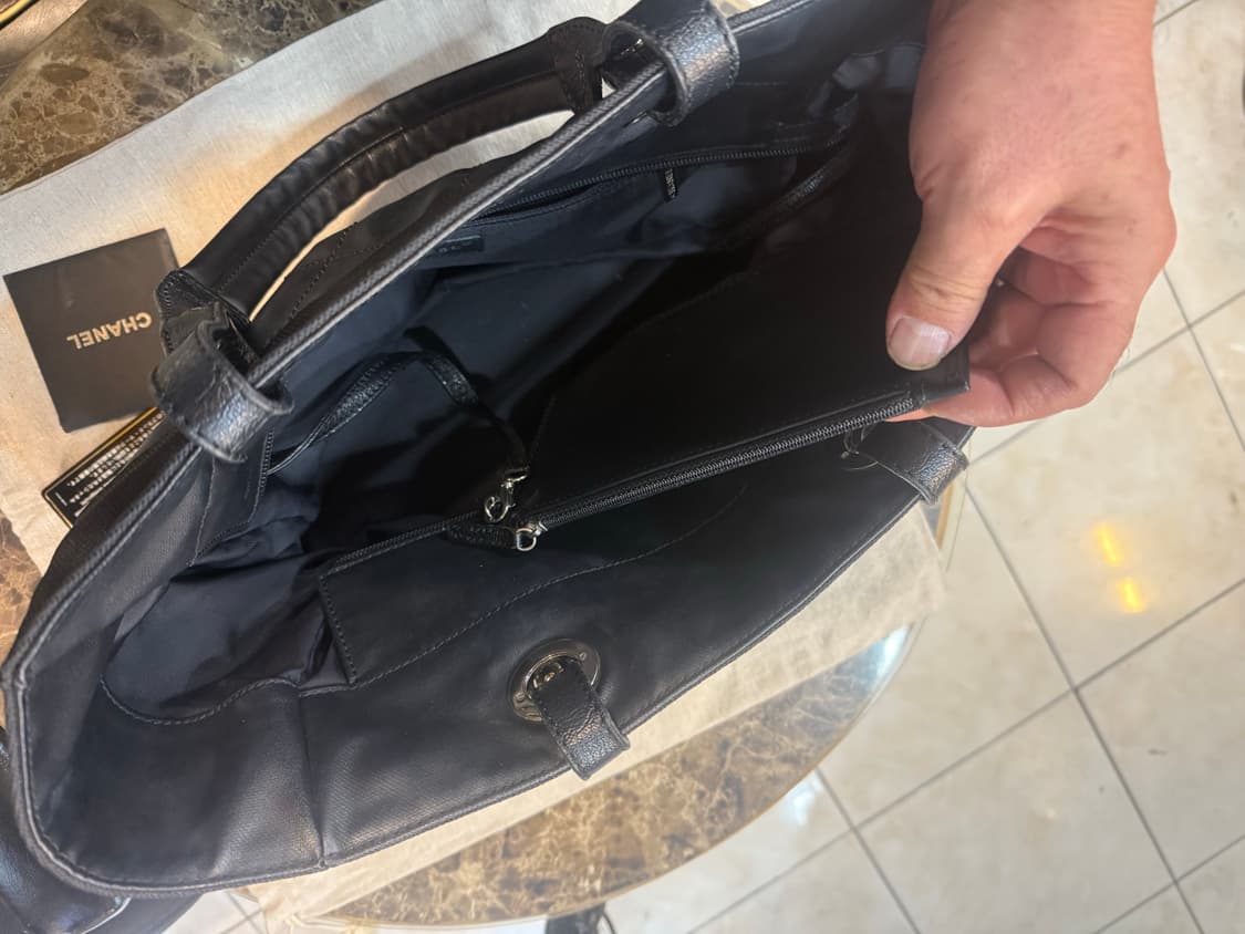 정품 샤넬 비아리츠 투포켓 라지 숄더백 팝니다 상품이미지6