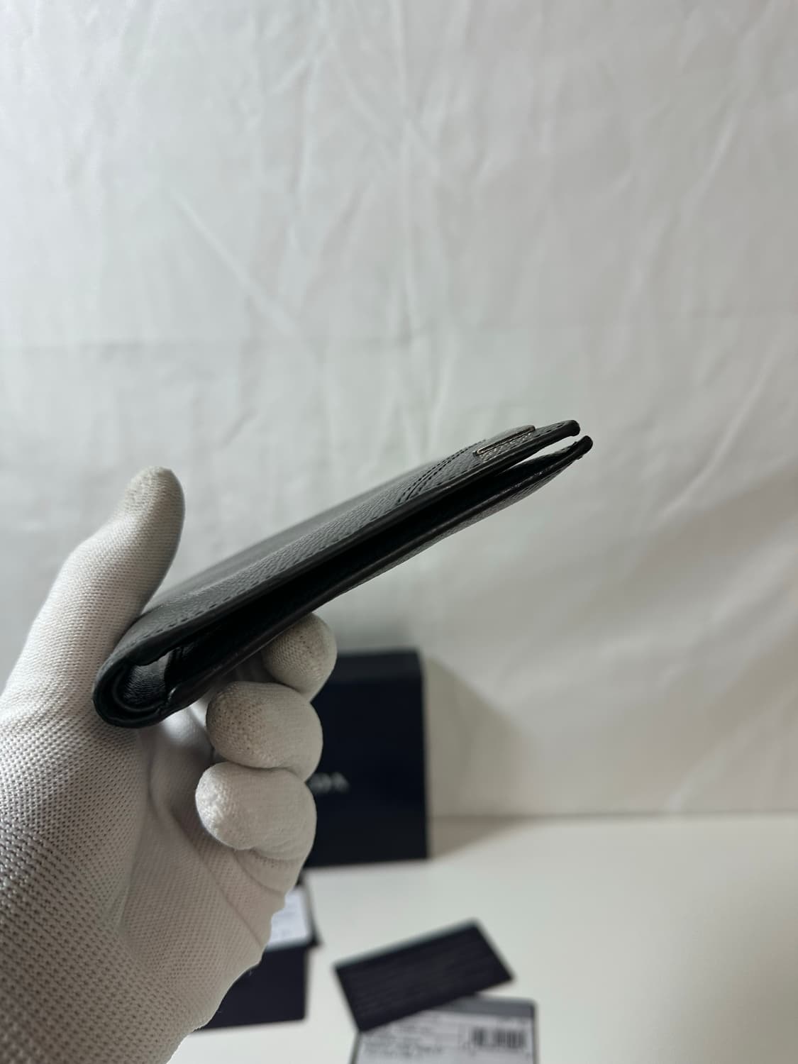 프라다 레더 삼각로고 반지갑 (OS) 상품이미지7