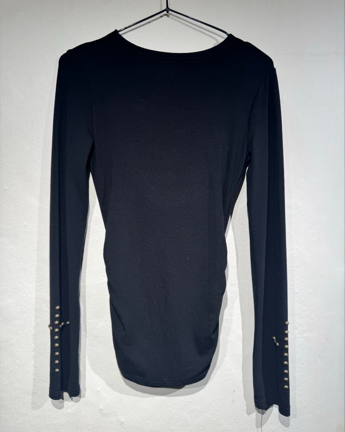 Studded black drape one pice  상품이미지4