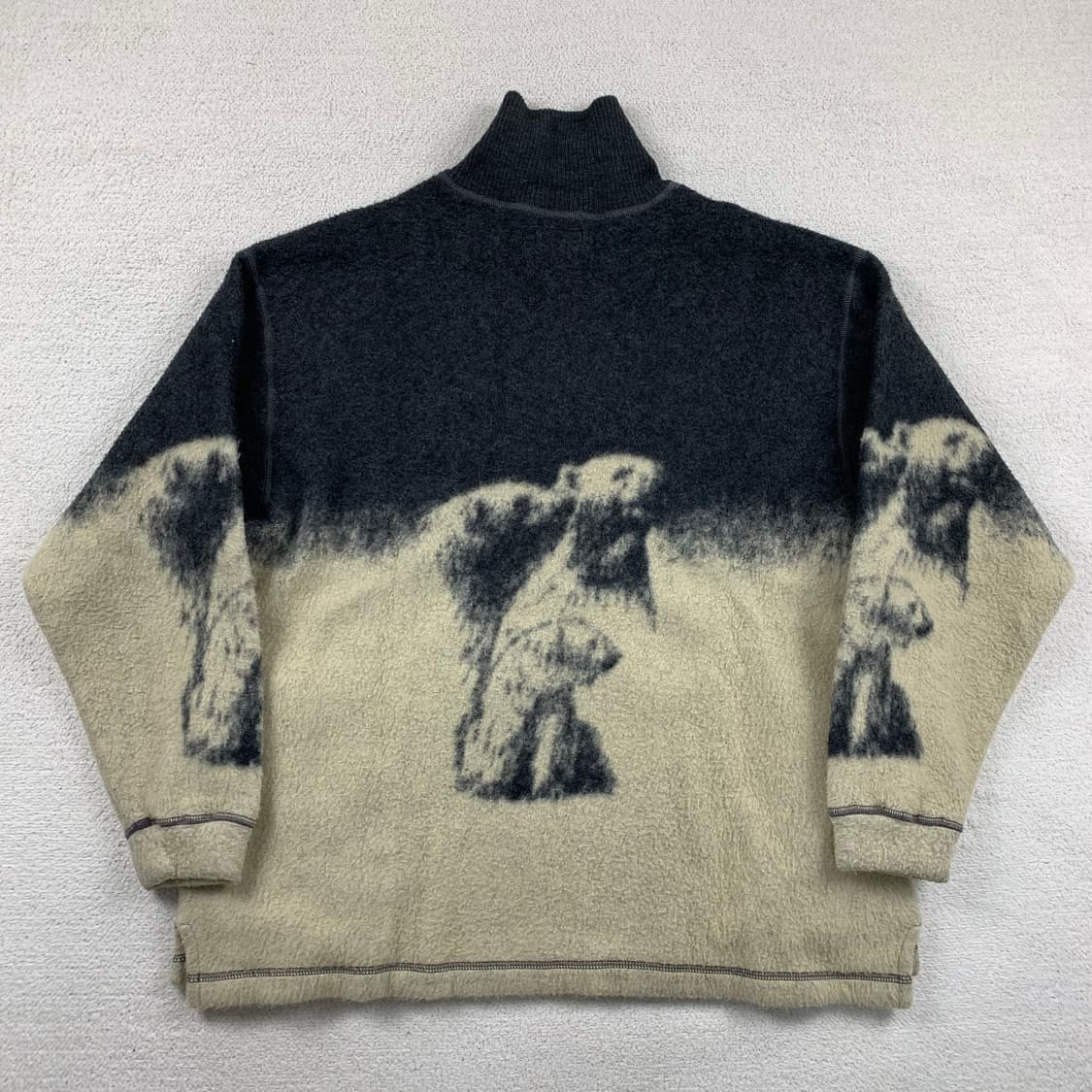 휴고 보스 이태리제 폴라 베어 쿼터집업 울리에스터 니트 상품이미지2