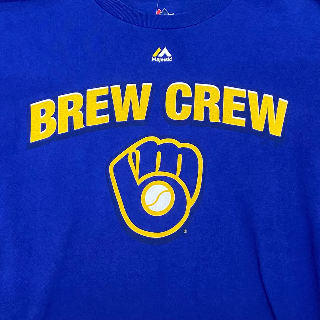 미국 빈티지 MLB 마제스틱 BREW CREW 반팔티 스포츠티 상품이미지3