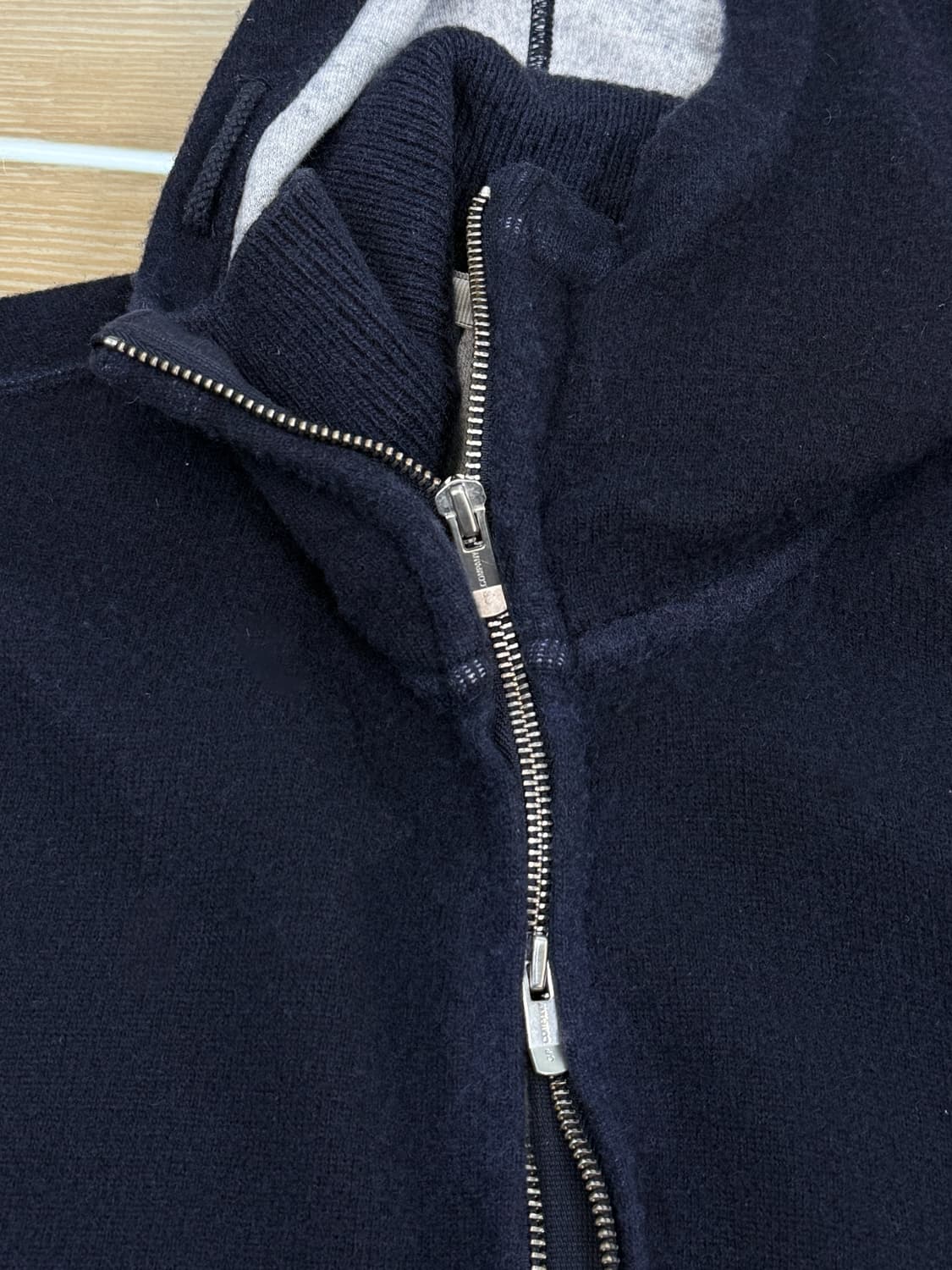 씨피컴퍼니 투웨이 울 블렌디드 니트 후드집업 상품이미지5