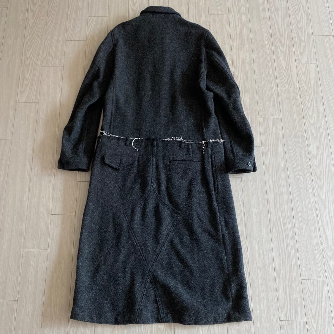 [L] 꼼데가르송 옴므 플러스 2013AW 도킹 집 울 코트  상품이미지3