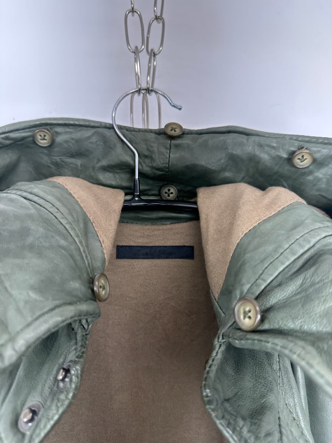 Luva Tram Vegetable Lambs Leather Coat 상품이미지3