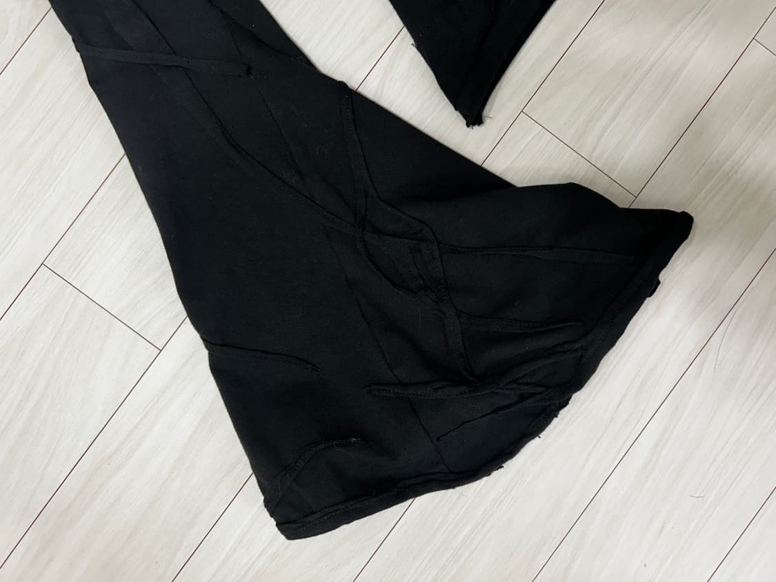 착샷o) Etharsis 고스 후드 드레이프 슬림핏 롱슬리브 펑크 상품이미지3