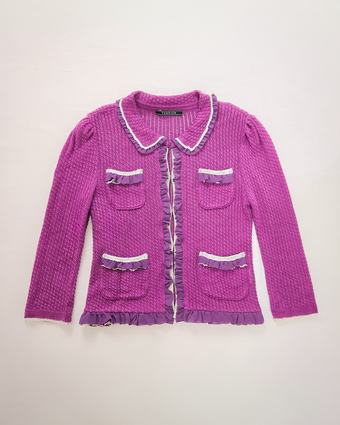 바이올렛 돌리 러플 가디건 상품이미지1