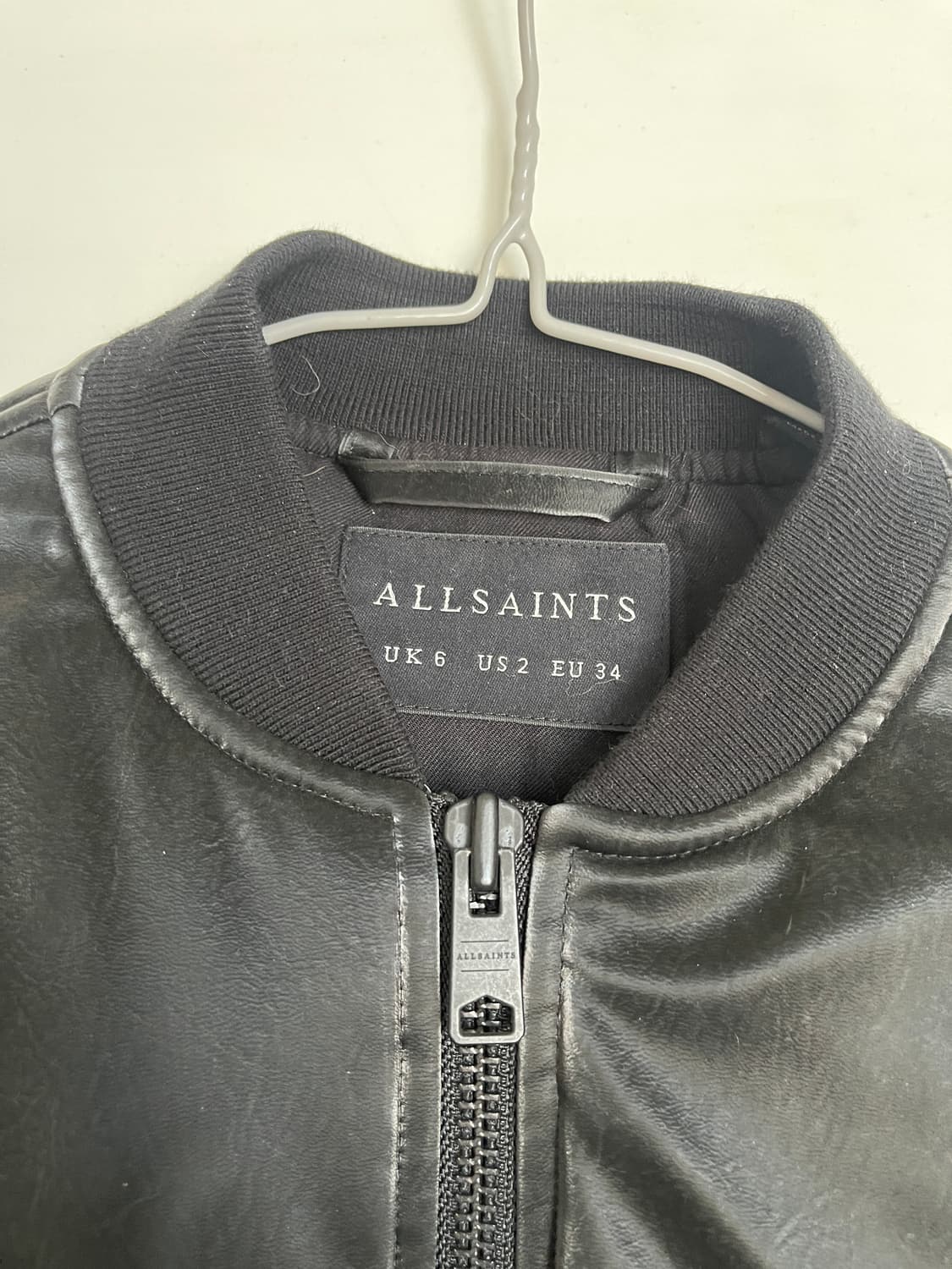 ALL SAINTS 올세인츠 캘리 샤인 보머 자켓 블랙 UK6 상품이미지5