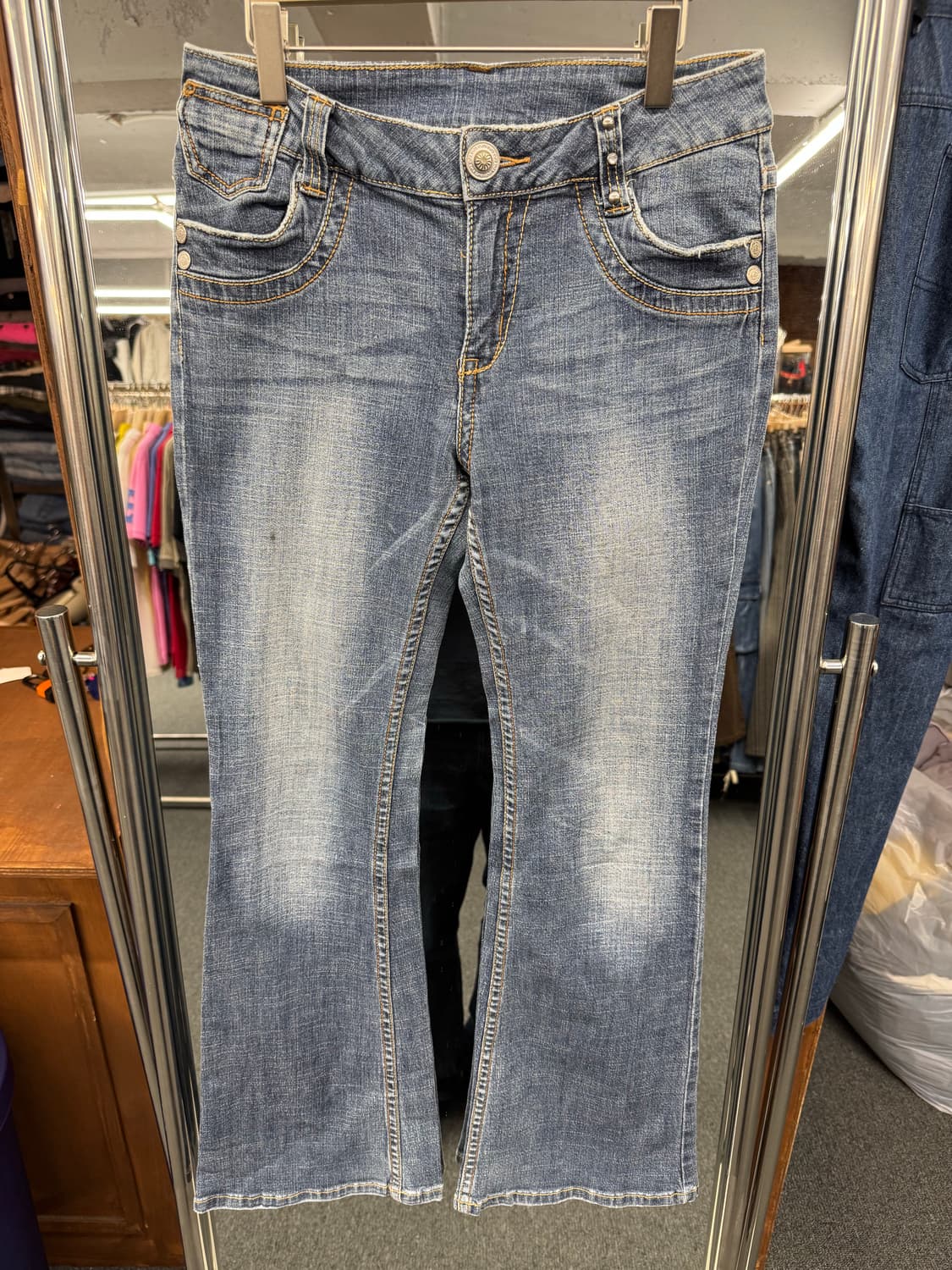 japanese vintage 여성 부츠컷 데님 상품이미지1