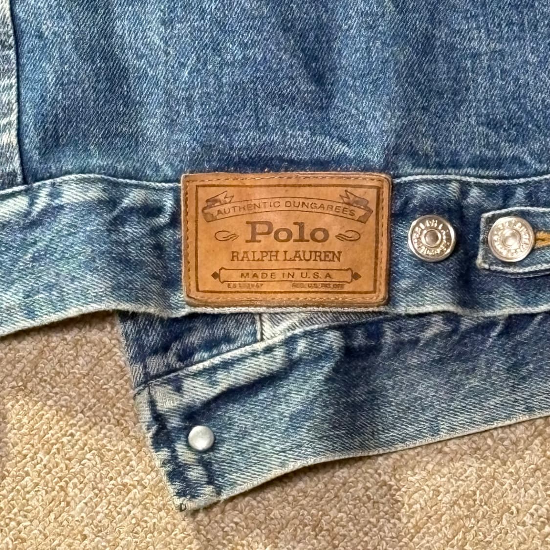 80's 폴로 던가리자켓 상품이미지4