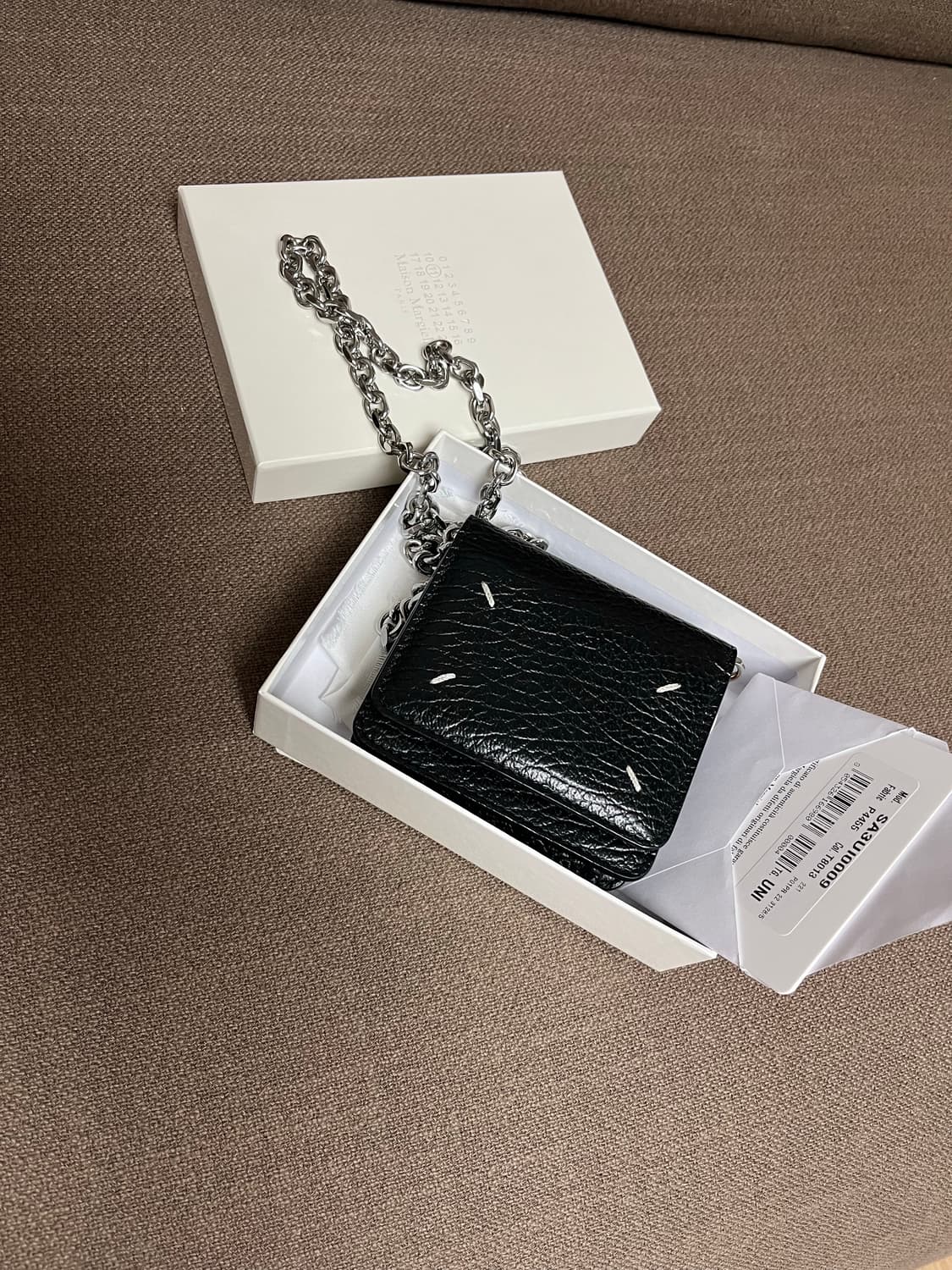 메종 마르지엘라 체인 반지갑 블랙 상품이미지3