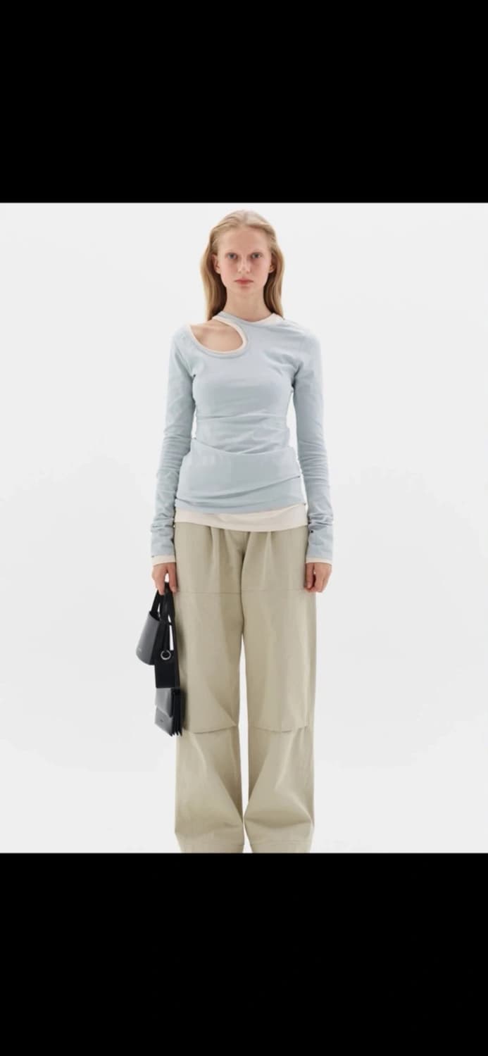 로우 클래식 커브드 티셔츠 M 상품이미지5