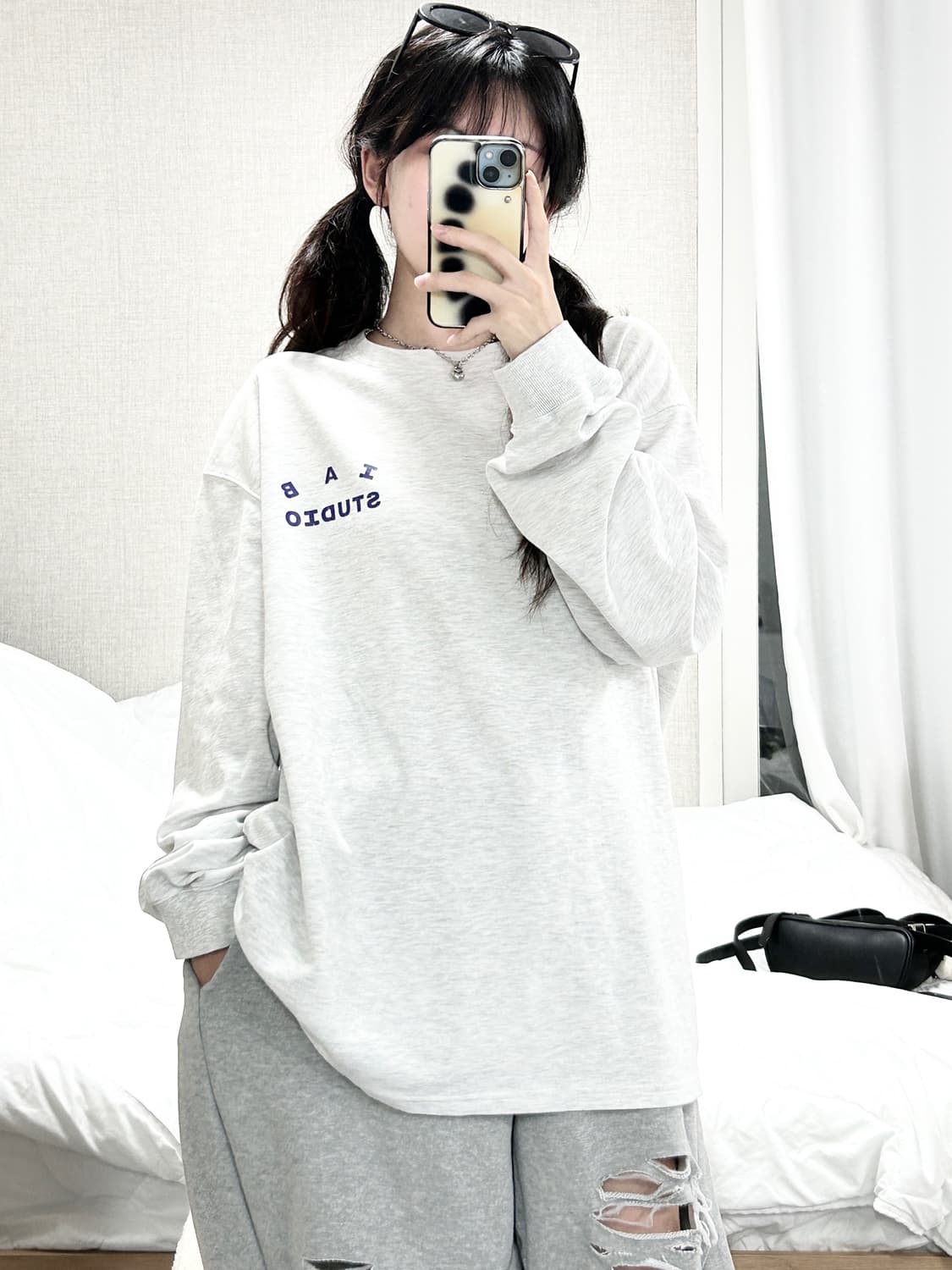 아이앱스튜디오 빅로고 롱슬리브 상품이미지4