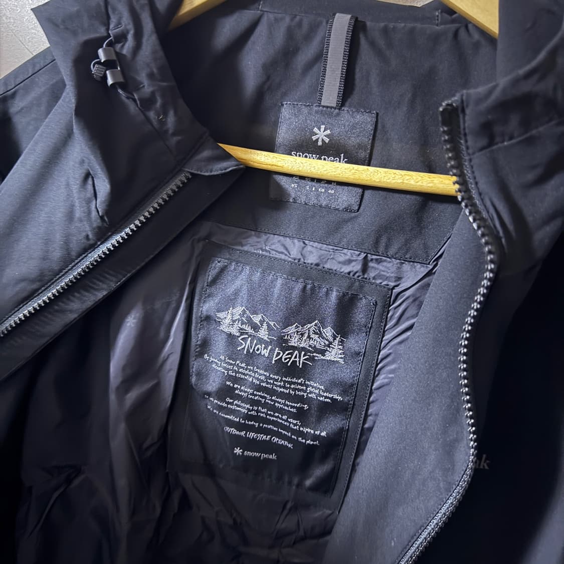 스노우피크 남성 간절기 바람막이 점퍼 S (남성 95정도) 상품이미지7