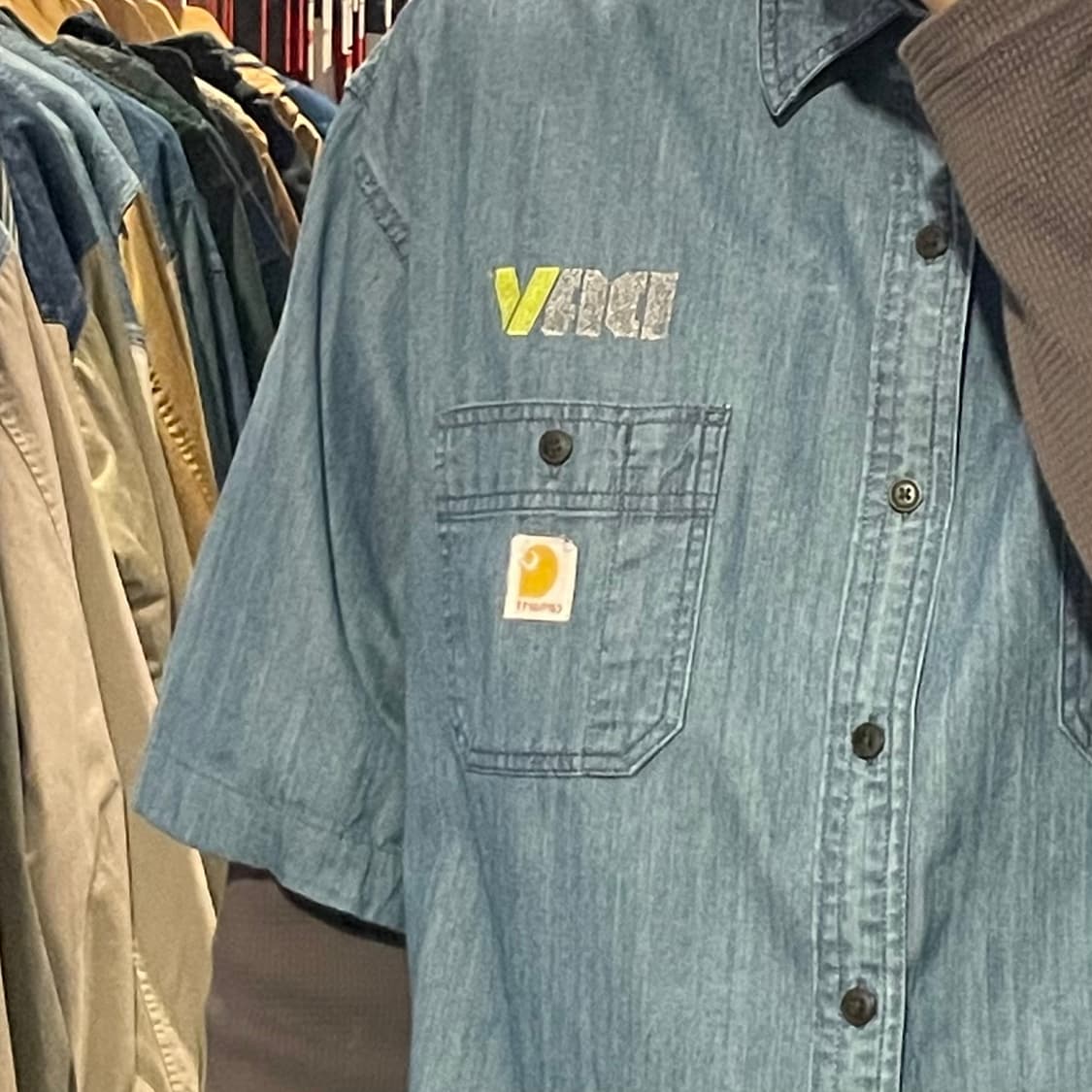 [IM] carhartt 칼하트 데님 반팔셔츠 상품이미지5