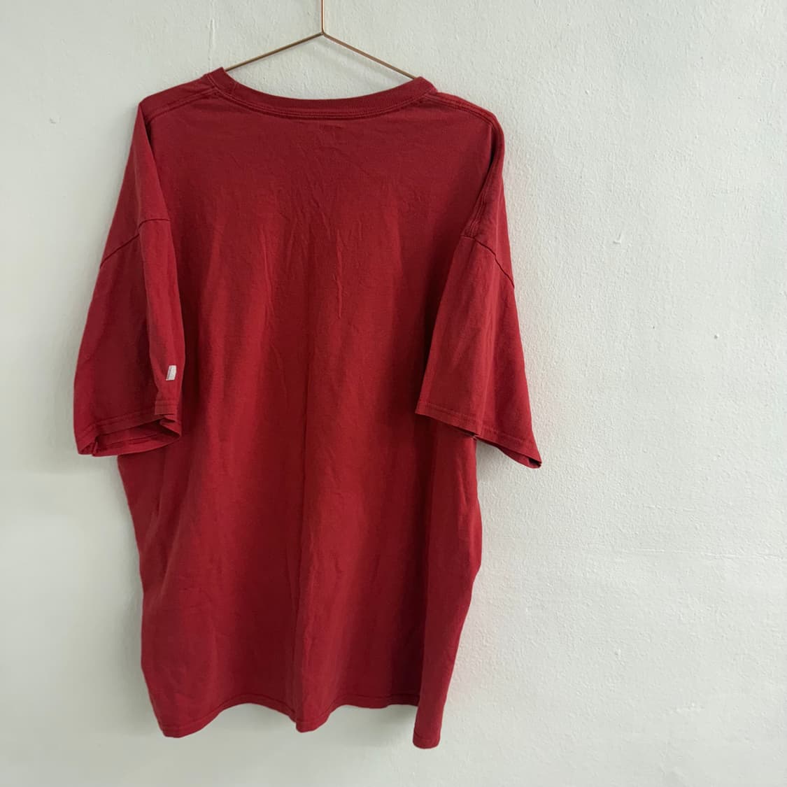 러셀 조지아 프린팅 반팔 티셔츠 레드 (2XL) 상품이미지3