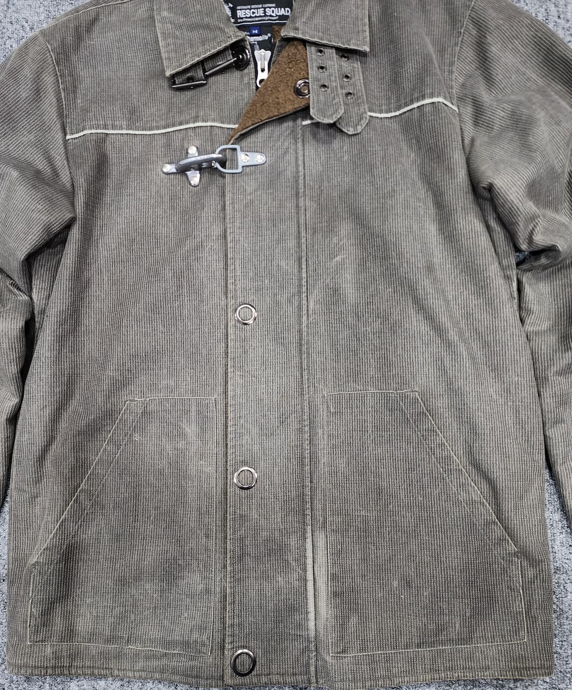 레스큐 스쿼트 일본 빈티지 토글후크 코듀로이 자켓 M 상품이미지6