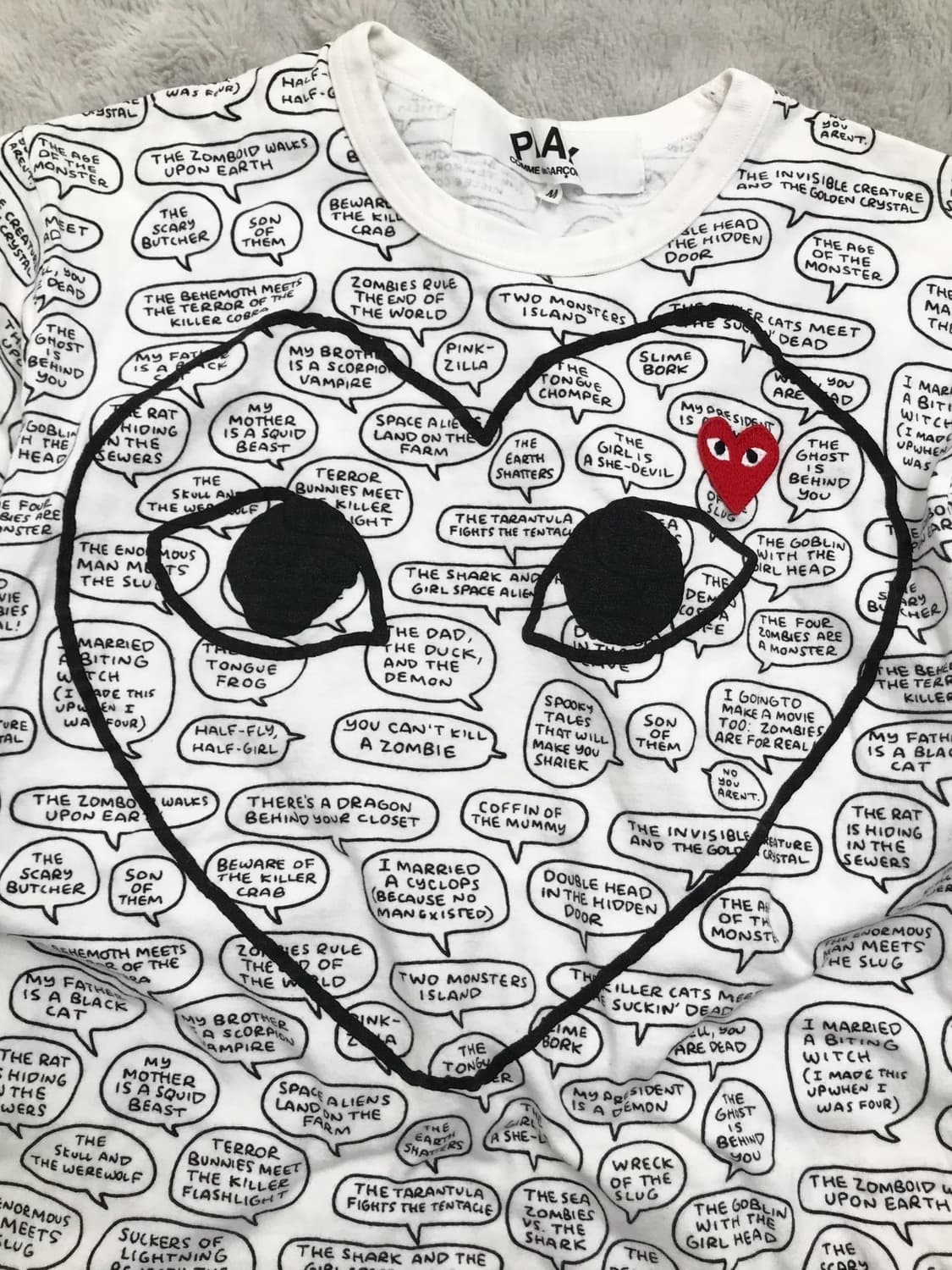 Comme Des Garcons Double Heart T-shirt 상품이미지7