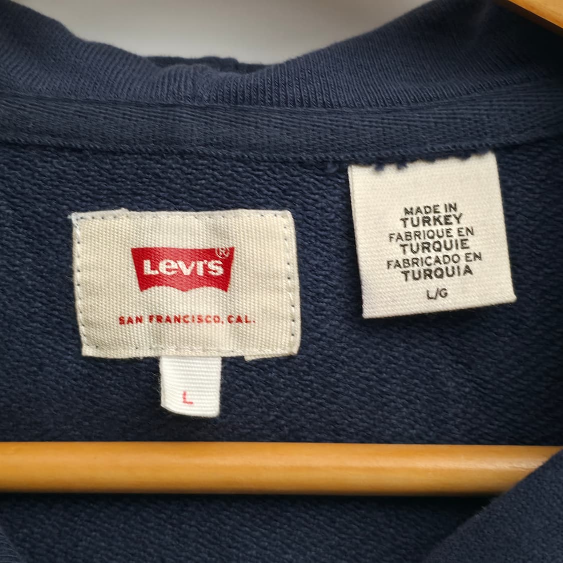 [L] 리바이스 네이비 후드 집업 상품이미지5