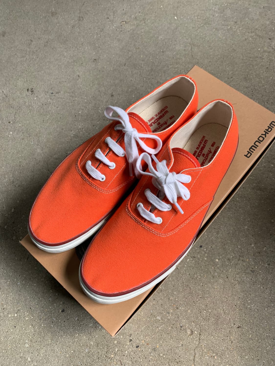 WAKOUWA 아나토미카 오렌지 스니커즈 6사이즈 와쿠와 새제품 덱슈즈 상품이미지2