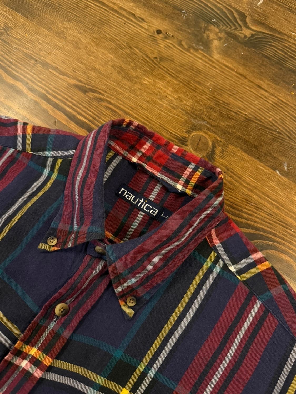 노티카 버튼다운 체크셔츠 남성100-105 상품이미지4