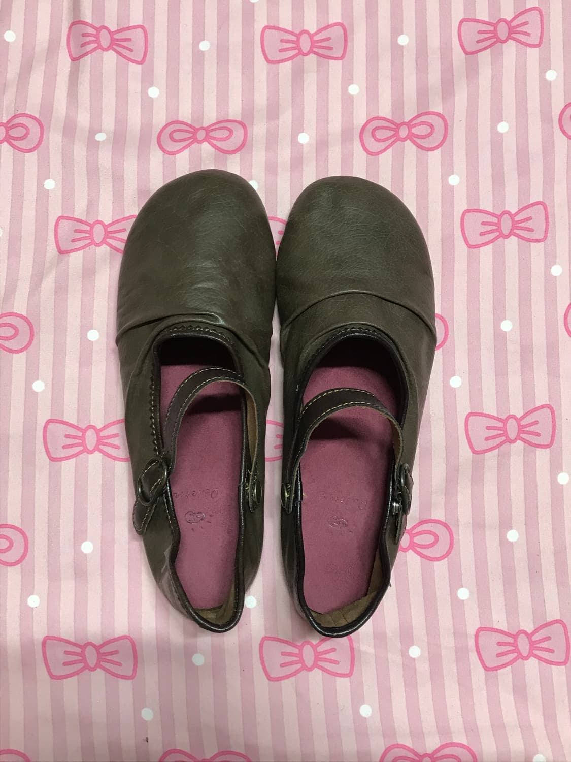 셔링 단화 메리제인 브라운 모리신발 상품이미지1