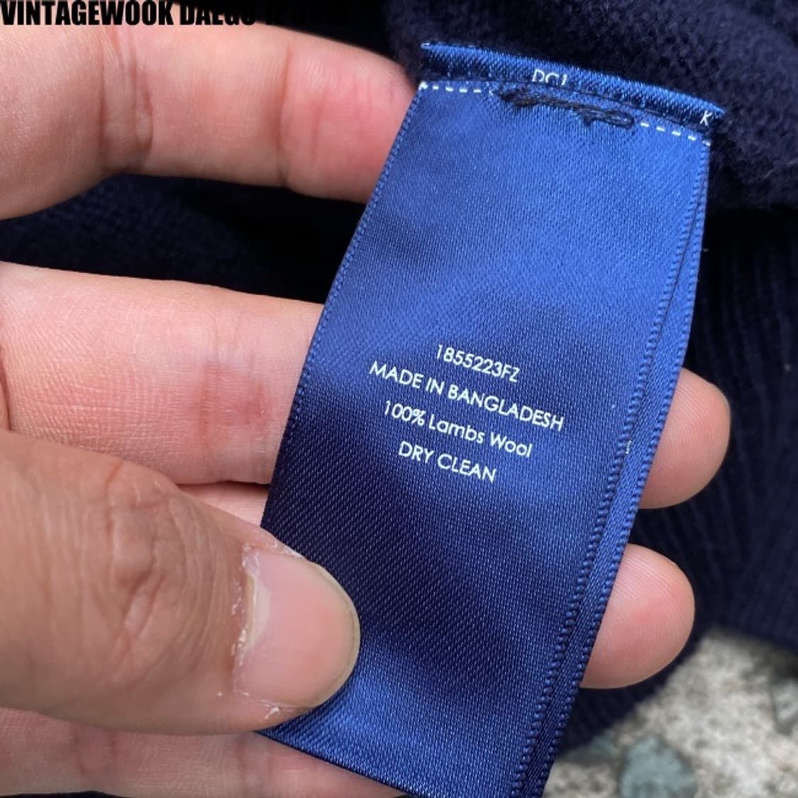 폴로 니트 네이비 상품이미지4