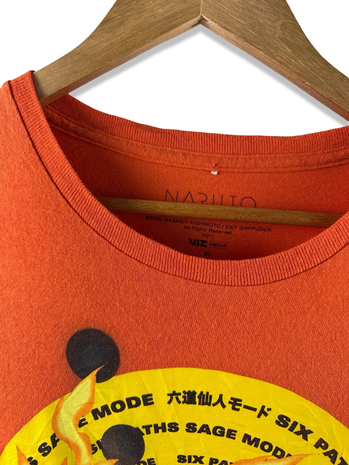 나루토 육도선인 오피셜 오렌지 반팔티셔츠2059 상품이미지5