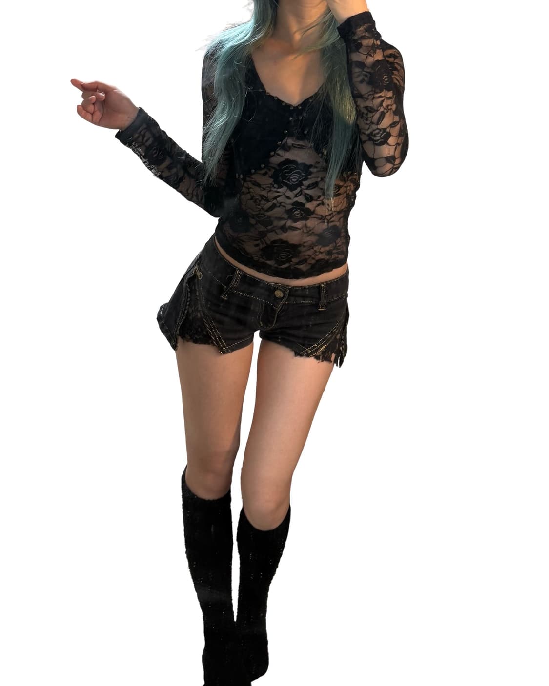 빈티지 갸루맛 숏츠 상품이미지7