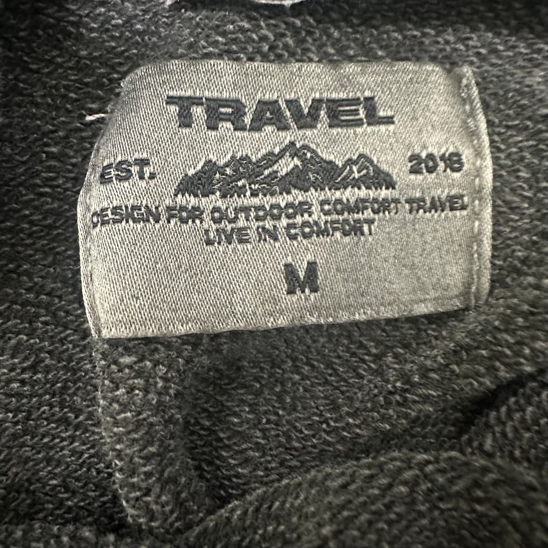 TRAVEL 트래블 피그먼트 후드티셔츠 M 상품이미지4