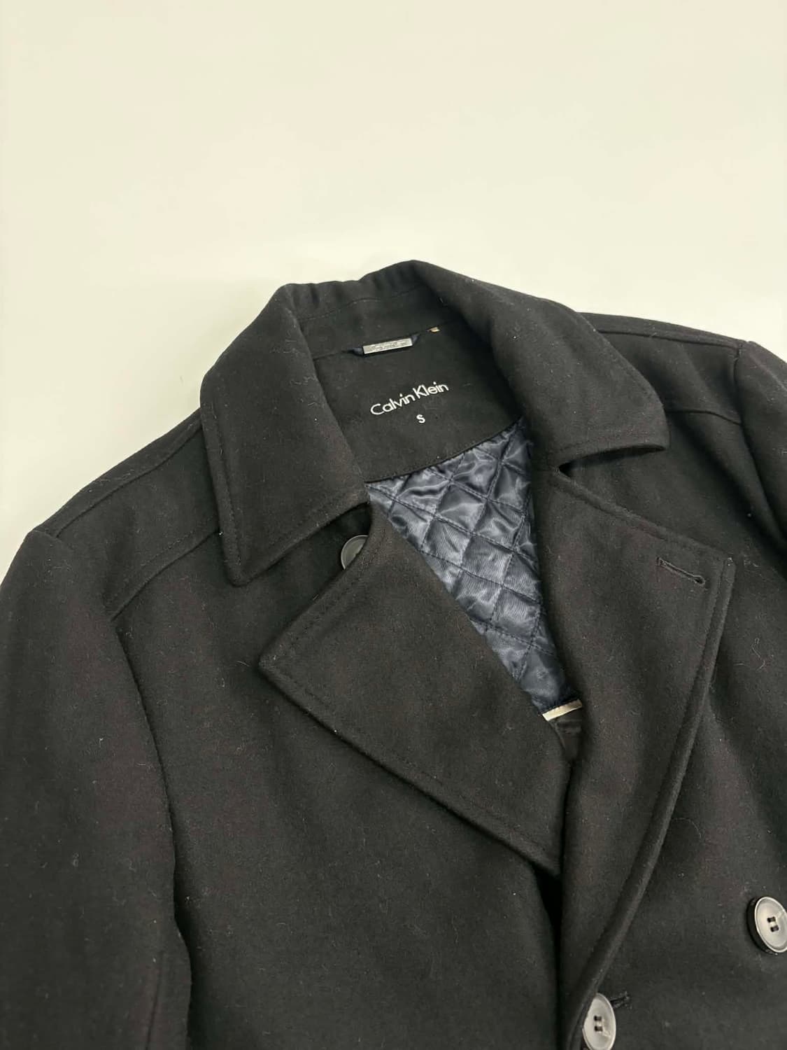 [S] 캘빈클라인 더블 브레스트 울 피코트 상품이미지5